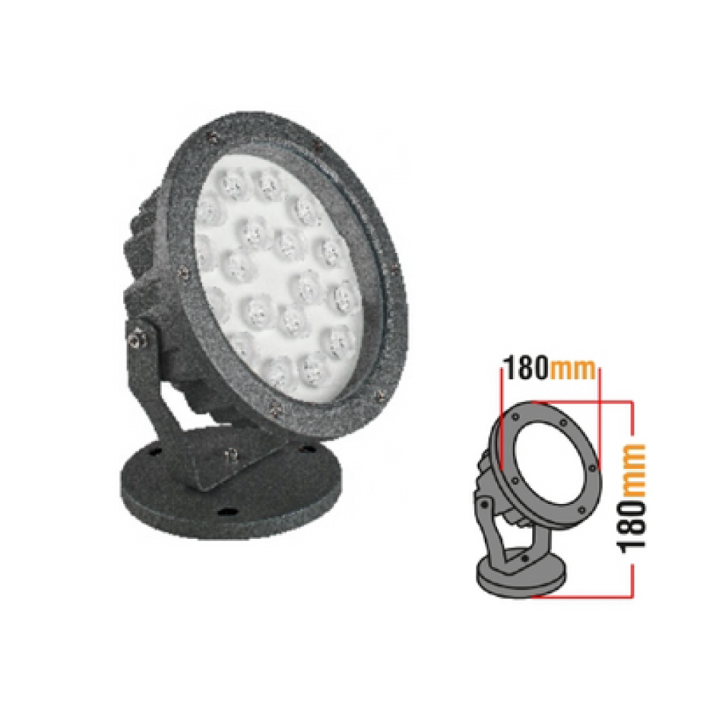 18 Ledli Bahçe Armatürü